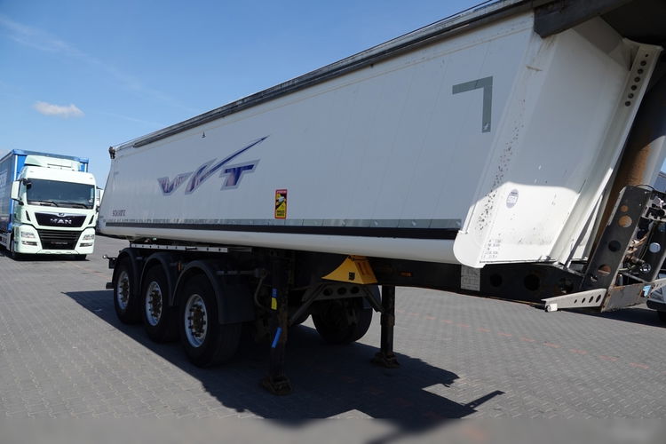 Schmitz WYWROTKA / 23 m3 / ALUMINIOWA / OŚ PODNOSZONA  / SPROWADZONA zdjęcie 11