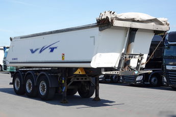 Schmitz WYWROTKA / 23 m3 / ALUMINIOWA / OŚ PODNOSZONA  / SPROWADZONA