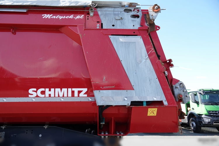 Schmitz WYWROTKA / 26 m3 / STALOWA  / HYDROKLAPA / OŚ PODNOSZONA / AUTOMATYCZNIE ZSUWANA PLNADEKA  / SPROWADZONA zdjęcie 14