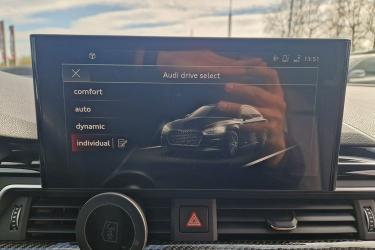 Audi A5 Radar CarbonoweListwy StanWzorowy Szyber Led Skóra Kamera Ele.Klapa zdjęcie 23