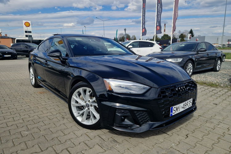 Audi A5 Radar CarbonoweListwy StanWzorowy Szyber Led Skóra Kamera Ele.Klapa zdjęcie 4