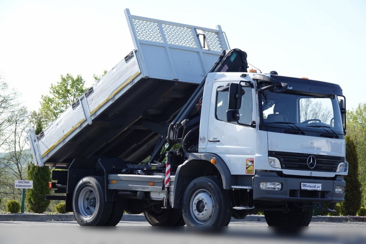 Mercedes -BENZ ATEGO 16.24 / 4X4 / WYWROTKA + HDS HIAB 111 BS-2  / PILOT /  ROTATOR /MANUAL  zdjęcie 9