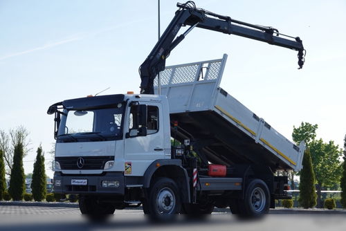 Mercedes -BENZ ATEGO 16.24 / 4X4 / WYWROTKA + HDS HIAB 111 BS-2  / PILOT /  ROTATOR /MANUAL 