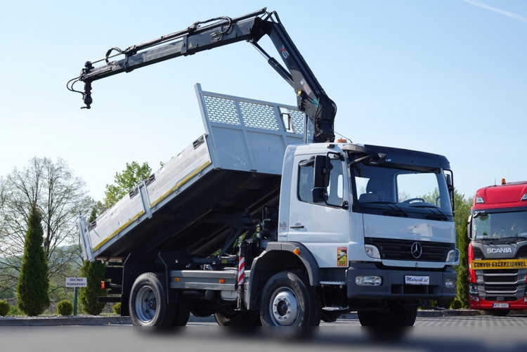 Mercedes -BENZ ATEGO 16.24 / 4X4 / WYWROTKA + HDS HIAB 111 BS-2  / PILOT /  ROTATOR /MANUAL  zdjęcie 2
