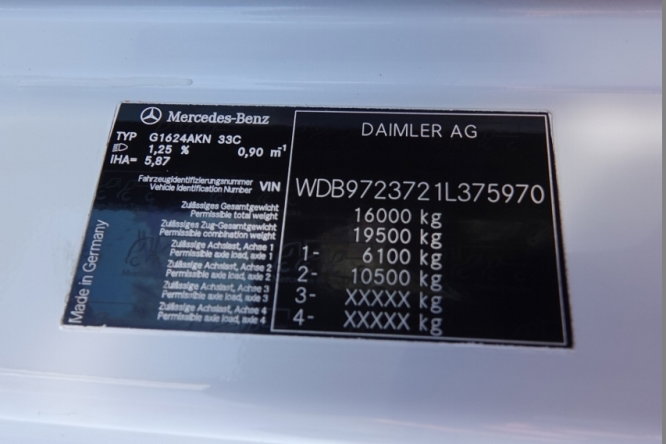 Mercedes -BENZ ATEGO 16.24 / 4X4 / WYWROTKA + HDS HIAB 111 BS-2  / PILOT /  ROTATOR /MANUAL  zdjęcie 46