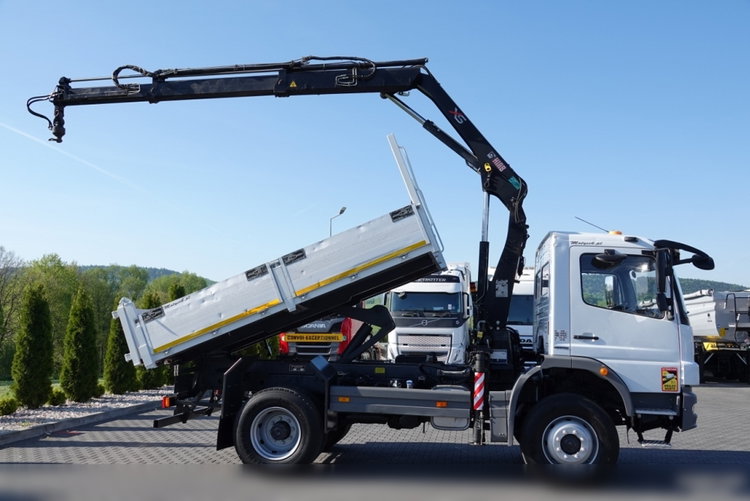Mercedes -BENZ ATEGO 16.24 / 4X4 / WYWROTKA + HDS HIAB 111 BS-2  / PILOT /  ROTATOR /MANUAL  zdjęcie 6