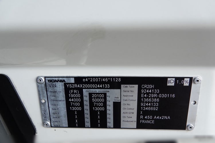 Scania R 450 / RETARDER / KLIMA POSTOJOWA / OPONY 100 % / PO KONTRAKCIE SERWISOWYM zdjęcie 37