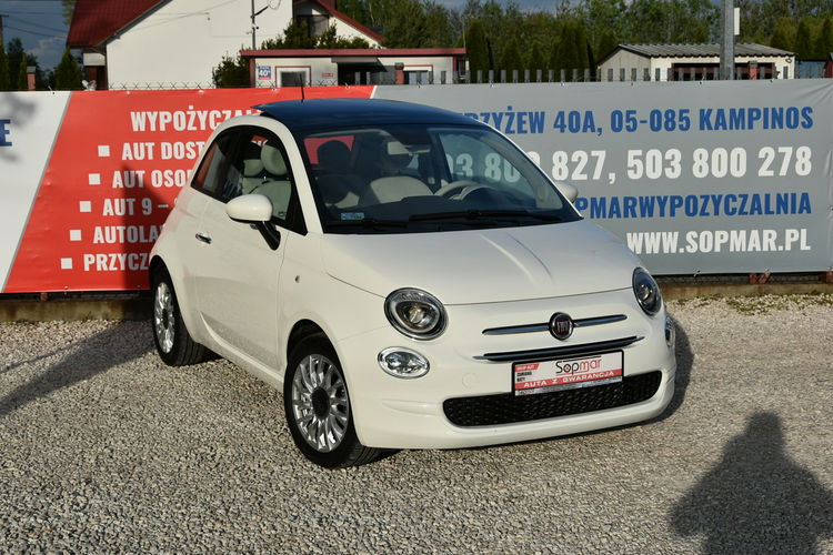 Fiat 500 1.2 70KM Automat 2020r. Polski SALON Lounge Panorama LED Klima zdjęcie 17