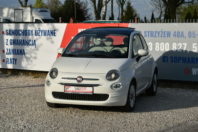 Fiat 500 1.2 70KM Automat 2020r. Polski SALON Lounge Panorama LED Klima zdjęcie 18