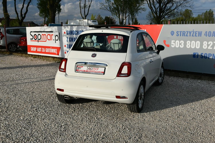 Fiat 500 1.2 70KM Automat 2020r. Polski SALON Lounge Panorama LED Klima zdjęcie 23