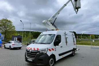 Renault MASTER / PODNOŚNIK KOSZOWY / ZWYŻKA 12M /