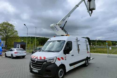 Renault MASTER / PODNOŚNIK KOSZOWY / ZWYŻKA 12M /