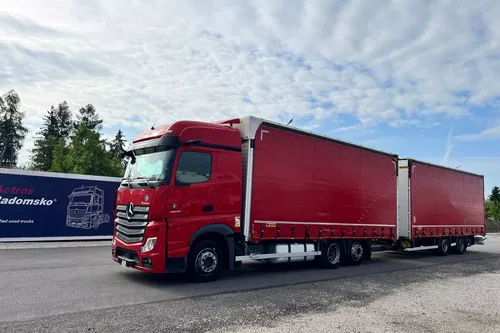 Mercedes ACTROS 2545 MP5 euro6 6x2 jumbo zestaw 120m 38palet
