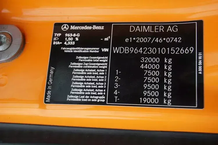 Mercedes AROCS / 3246 / E 6 / WYWROTKA / 8 X 4 / HYDROBURTA / RETARDER zdjęcie 11