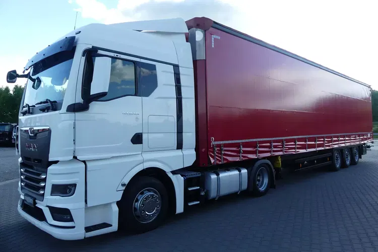 MAN TGX 18.470 + SCHMITZ FIRANKA / ZESTAW MEGA / RETARDER / zdjęcie 3