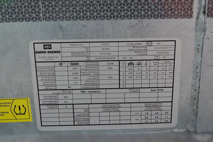 ZASŁAW WYWROTKA 25 m3 / FABRYCZNIE NOWA / OŚ PODNOSZONA /  STALOWA / RYNNA WANNA HP / DOSTĘPNA OD RĘKI zdjęcie 21