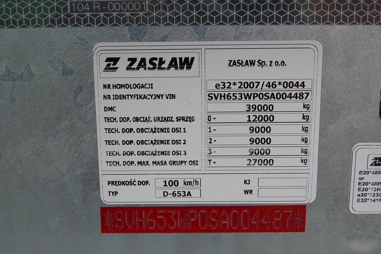 ZASŁAW WYWROTKA 25 m3 / FABRYCZNIE NOWA / OŚ PODNOSZONA /  STALOWA / RYNNA WANNA HP / DOSTĘPNA OD RĘKI zdjęcie 22