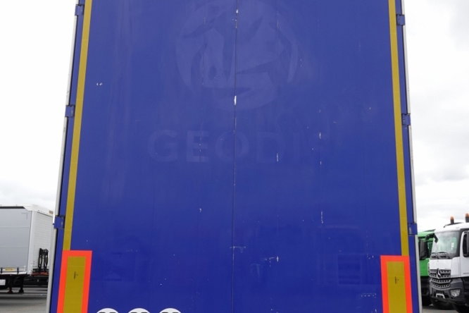 Fruehauf / FIRANKA / MEGA / LOW DECK /  BARDZO MOCNA PODŁOGA SZYNA-DESKA / SAF / DACH PODNOSZONY / SPROWADZONA zdjęcie 12