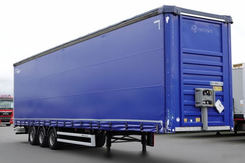 Fruehauf / FIRANKA / MEGA / LOW DECK /  BARDZO MOCNA PODŁOGA SZYNA-DESKA / SAF / DACH PODNOSZONY / SPROWADZONA