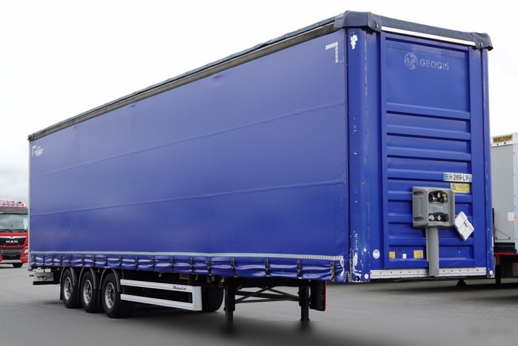 Fruehauf / FIRANKA / MEGA / LOW DECK /  BARDZO MOCNA PODŁOGA SZYNA-DESKA / SAF / DACH PODNOSZONY / SPROWADZONA zdjęcie 1