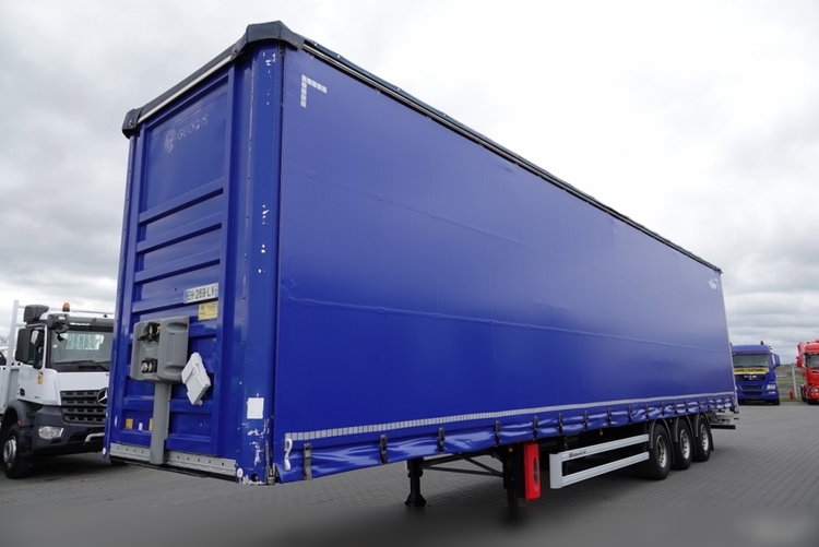 Fruehauf / FIRANKA / MEGA / LOW DECK /  BARDZO MOCNA PODŁOGA SZYNA-DESKA / SAF / DACH PODNOSZONY / SPROWADZONA zdjęcie 3