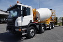 Scania P 410 / 8x4 / GRUSZKA / LIEBHERR /  9m3 /  OPTICRIUSE + SPRZĘGŁO / BETONOMIESZARKA / ALUFELGI / EURO 6 zdjęcie 2