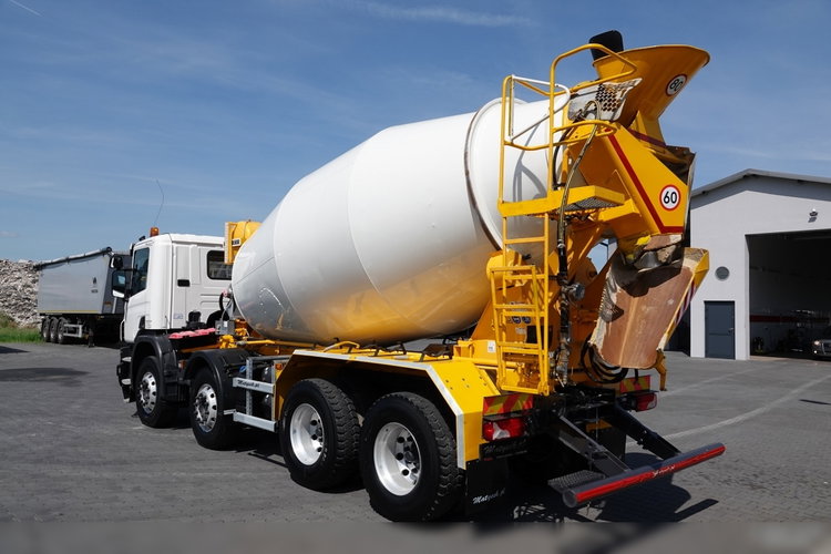Scania P 410 / 8x4 / GRUSZKA / LIEBHERR /  9m3 /  OPTICRIUSE + SPRZĘGŁO / BETONOMIESZARKA / ALUFELGI / EURO 6 zdjęcie 4