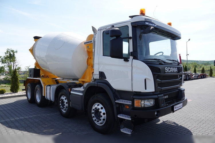 Scania P 410 / 8x4 / GRUSZKA / LIEBHERR /  9m3 /  OPTICRIUSE + SPRZĘGŁO / BETONOMIESZARKA / ALUFELGI / EURO 6 zdjęcie 7