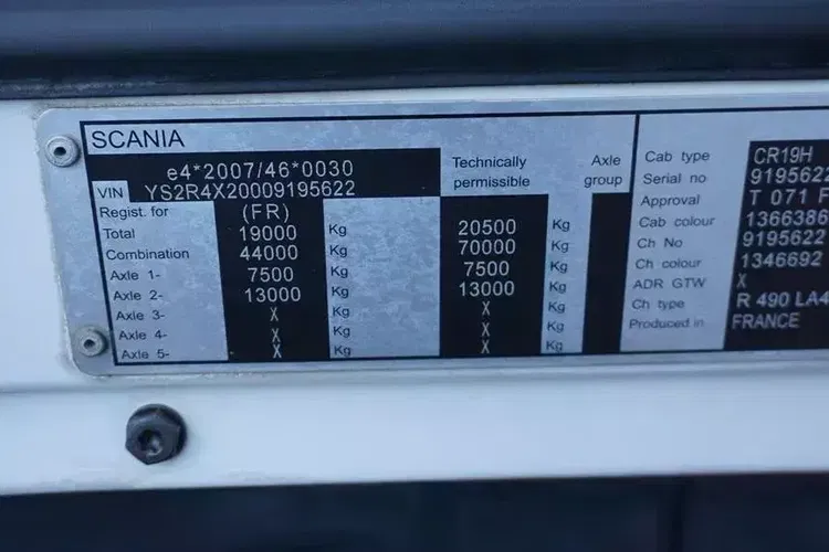 Scania R 490 / EURO 6 / HIGHLINE / HYDRAULIKA / RETARDER zdjęcie 11