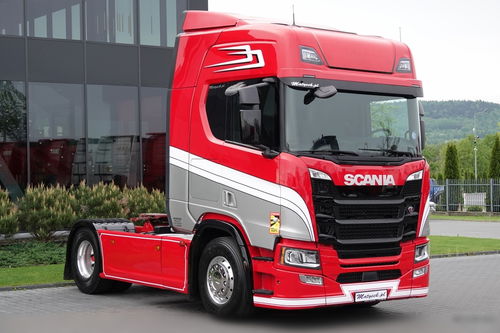 Scania R 500 / HYDRAULIKA / RETARDER / KLIMA POSTOJOWA / CAŁA NA PODUSZKACH / ALUFELGI / OPONY 100% / PO KONTRAKCIE SERWISOWYM