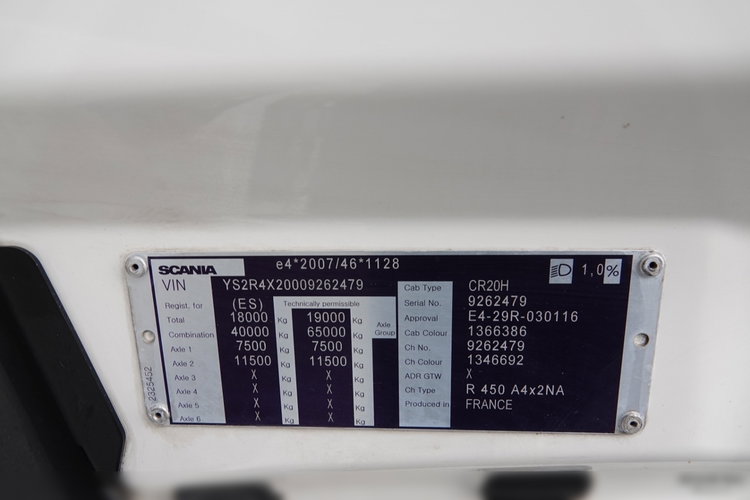 Scania R 450 / RETARDER / KLIMA POSTOJOWA / OPONY 100% / PO KONTRAKCIE SERWISOWYM zdjęcie 37