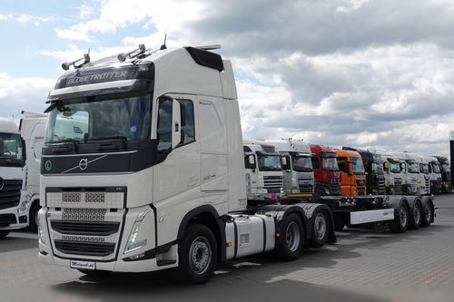 Volvo FH 500 / ZESTAW / BOOGIE 6X2 / I-SAVE / + WIELTON / NACZEPA PODKONTENEROWA / FABRYCZNIE NOWA / ROZSUWANY TYŁ I PRZÓD / UNIWERSALNA / OŚ PODNOSZONA