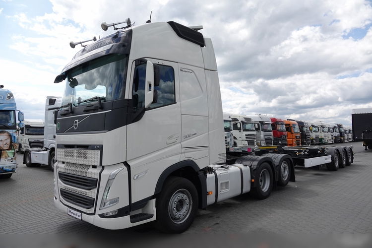 Volvo FH 500 / ZESTAW / BOOGIE 6X2 / I-SAVE / + WIELTON / NACZEPA PODKONTENEROWA / FABRYCZNIE NOWA / ROZSUWANY TYŁ I PRZÓD / UNIWERSALNA / OŚ PODNOSZONA zdjęcie 3