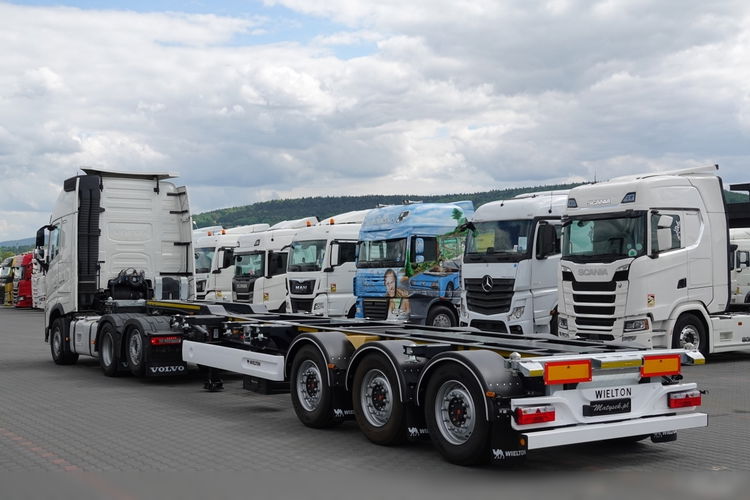 Volvo FH 500 / ZESTAW / BOOGIE 6X2 / I-SAVE / + WIELTON / NACZEPA PODKONTENEROWA / FABRYCZNIE NOWA / ROZSUWANY TYŁ I PRZÓD / UNIWERSALNA / OŚ PODNOSZONA zdjęcie 5