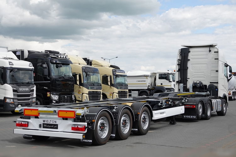 Volvo FH 500 / ZESTAW / BOOGIE 6X2 / I-SAVE / + WIELTON / NACZEPA PODKONTENEROWA / FABRYCZNIE NOWA / ROZSUWANY TYŁ I PRZÓD / UNIWERSALNA / OŚ PODNOSZONA zdjęcie 7