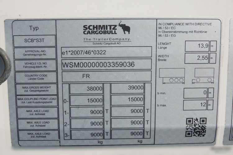 Schmitz -CARGOBULL / FIRANKA / STANDARD / 2 OSIE PODNOSZONA / OPONY 100% / MAŁO UŻYWANA  zdjęcie 25