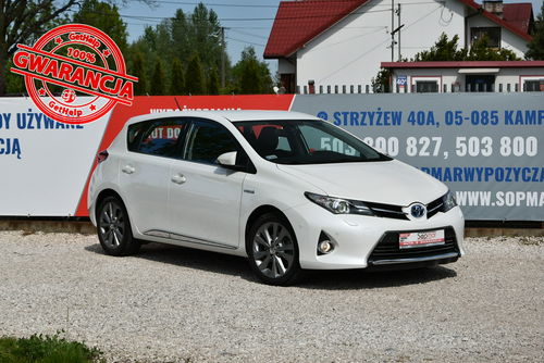 Toyota Auris Hybrid 1.8 136KM 2013r. Premnium Skóra NAVi Kamera LED 133tkm POLECAM