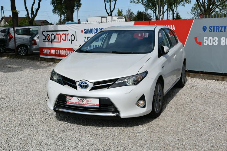 Toyota Auris Hybrid 1.8 136KM 2013r. Premnium Skóra NAVi Kamera LED 133tkm POLECAM zdjęcie 21