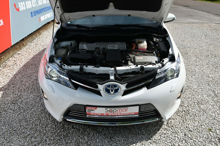 Toyota Auris Hybrid 1.8 136KM 2013r. Premnium Skóra NAVi Kamera LED 133tkm POLECAM zdjęcie 28
