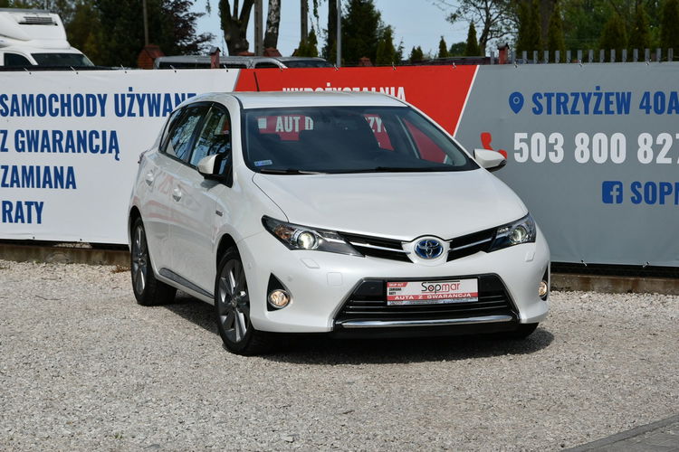 Toyota Auris Hybrid 1.8 136KM 2013r. Premnium Skóra NAVi Kamera LED 133tkm POLECAM zdjęcie 7