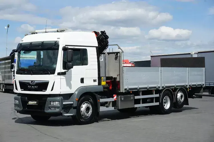 MAN TGM / 26.340 / 6 X 2 / SKRZYNIOWY + HDS + WINDA / PALFINGER PK 19001 SLD5 / WYSIĘG 15 M zdjęcie 2