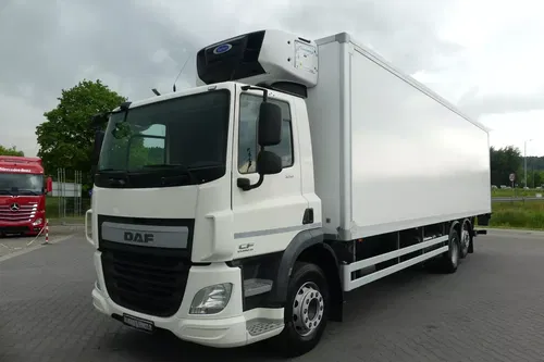DAF CF 370 / 6x2 / CHŁODNIA 9.40 + WINDA / EURO 6 / CARRIER SUPRA 850 /