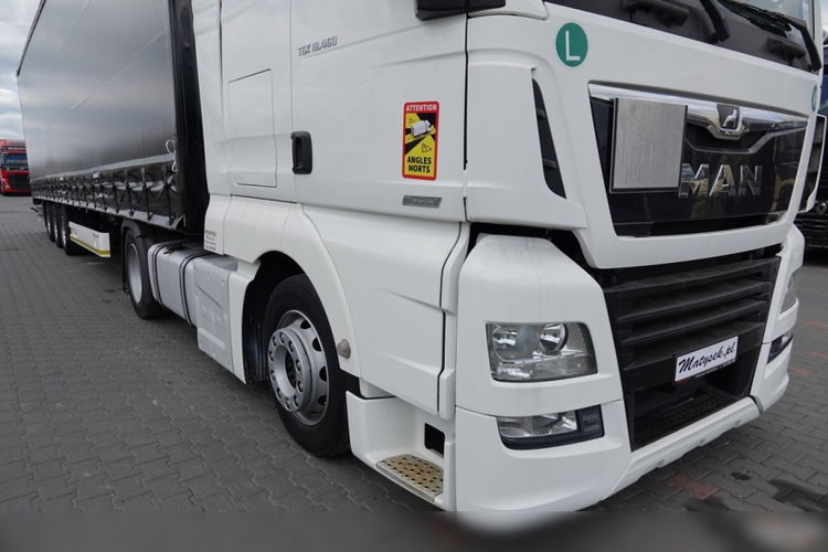 MAN TGX 18.460 / RETARDER / LOWDECK / ZESTAW + WIELTON FIRANKA / MEGA / OŚ PODNOSZONA / SAF / 2018 / PO KONTRAKCIE SERWISOWYM zdjęcie 11
