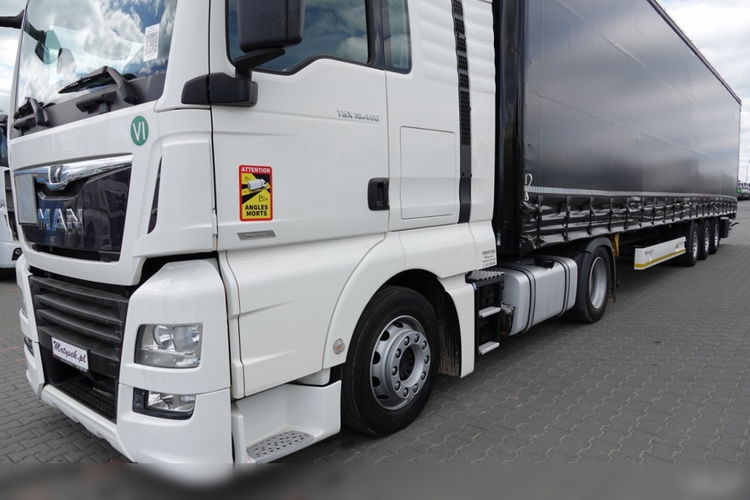 MAN TGX 18.460 / RETARDER / LOWDECK / ZESTAW + WIELTON FIRANKA / MEGA / OŚ PODNOSZONA / SAF / 2018 / PO KONTRAKCIE SERWISOWYM zdjęcie 12
