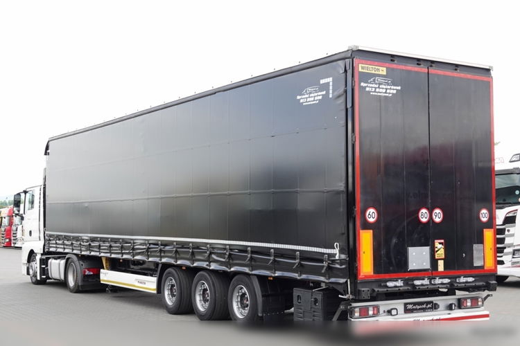 MAN TGX 18.460 / RETARDER / LOWDECK / ZESTAW + WIELTON FIRANKA / MEGA / OŚ PODNOSZONA / SAF / 2018 / PO KONTRAKCIE SERWISOWYM zdjęcie 6