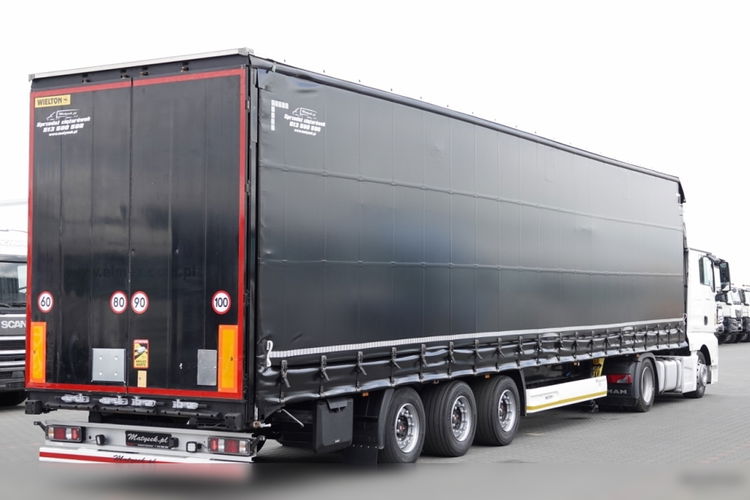 MAN TGX 18.460 / RETARDER / LOWDECK / ZESTAW + WIELTON FIRANKA / MEGA / OŚ PODNOSZONA / SAF / 2018 / PO KONTRAKCIE SERWISOWYM zdjęcie 8