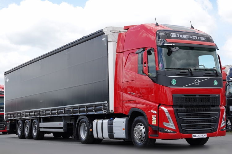 Volvo FH 500 / KLIMA POSTOJOWA / I-SAVE / ZESTAW /+ SCHMITZ FIRANKA /2X  OŚ PODNOSZONA / OPONY 100% / 2022 R  zdjęcie 9