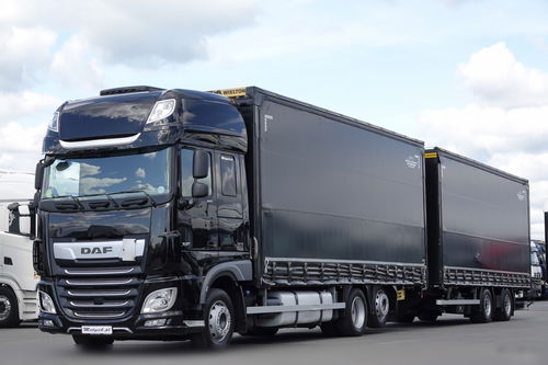 DAF XF 480 / ZESTAW TANDEM / 120 M3 / PRZEJAZDOWY / KLIMA POSTOJOWA / 2019 ROK / PO KONTRAKCIE SERWISOWYM