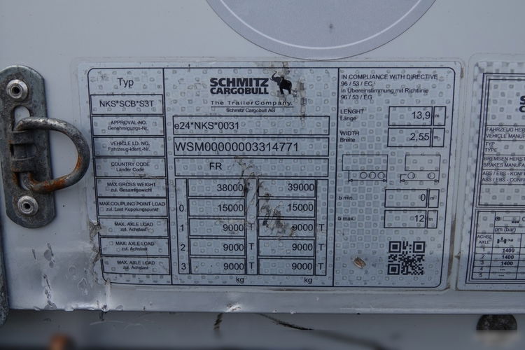 Schmitz -CARGOBULL / FIRANKA  / KOSZ NA PALETY  / 2X  OŚ PODNOSZONA / STANDARD  zdjęcie 24