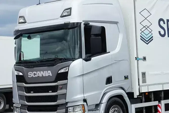 Scania R 450 / E 6 / HDS PALFINGER PK 34002 / ZESTAW DO PRZEWOZU SZKŁA zdjęcie 22